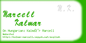 marcell kalmar business card